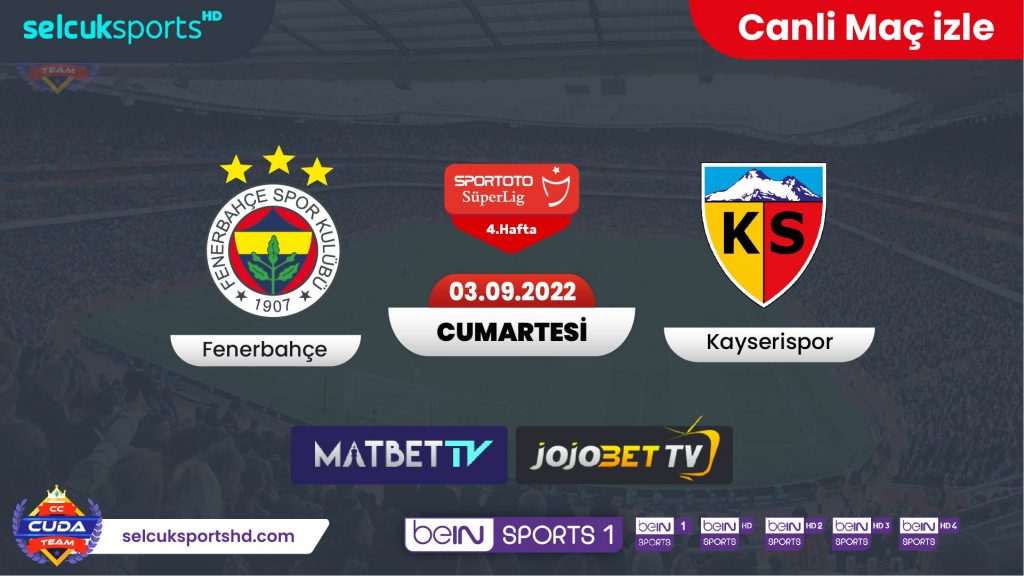 Fenerbahçe Kayserispor Maçı canli şifresiz izle