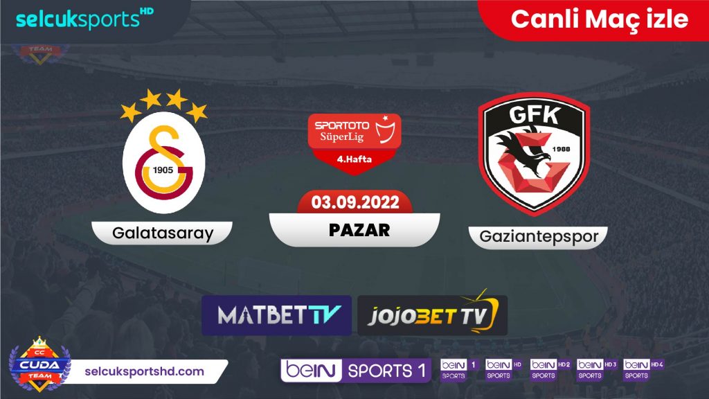 Galatasaray Gaziantepspor maçı canli izle, Şifresiz