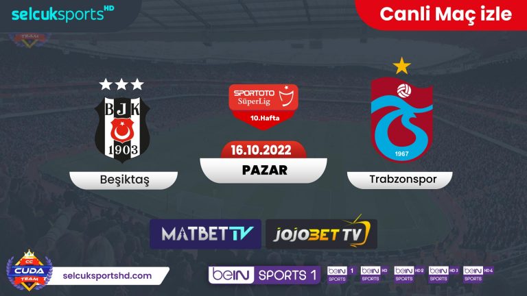 [ Matbet TV ] Beşiktaş Trabzonspor maçı canli izle, Şifresiz derbi maç linkleri