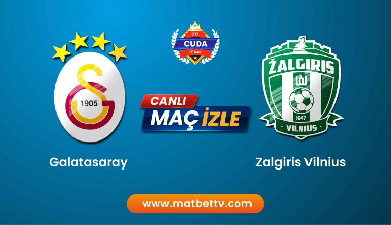[ Taraftarium 24 ] Galatasaray Zalgiris Vilnius maçı canlı izle, şifresiz donmadan maç linkleri, S Sports Exxen TV
