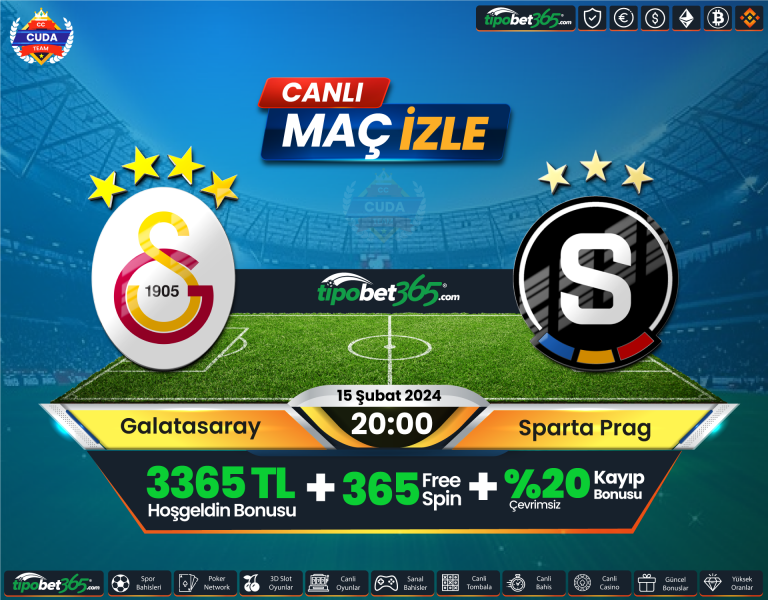 Galatasaray vs Sparta Prag Maçı Canlı İzle, Exxen TV Şifresiz