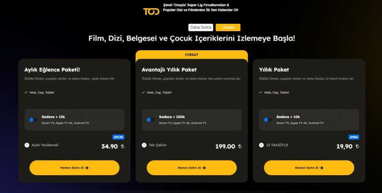 TOD TV 1 Ay Ücretsiz: Eğlence ve Sporu Deneyimleme Fırsatı