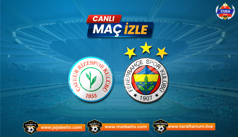 Rizespor – Fenerbahçe Taraftarium 24 ile Selçuk Sports HD izle Şifresiz