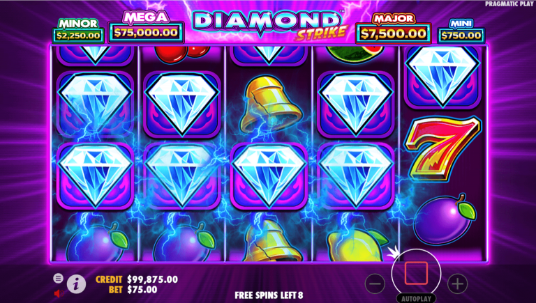 777 Diamond Strike Slot Oyunu: Klasik Vegas Tarzında Elmas Avı